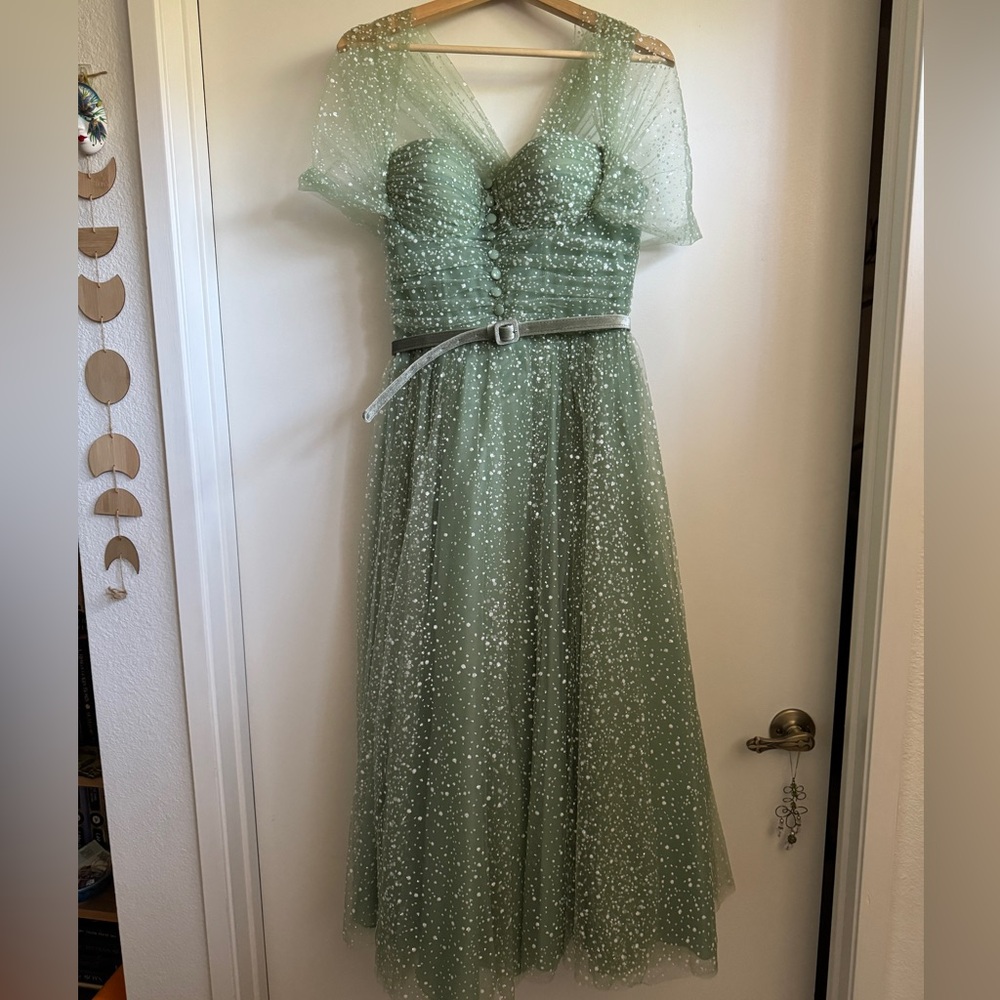 Teuta Matoshi Mint Frost Midi Dress - Picture 2 of 5